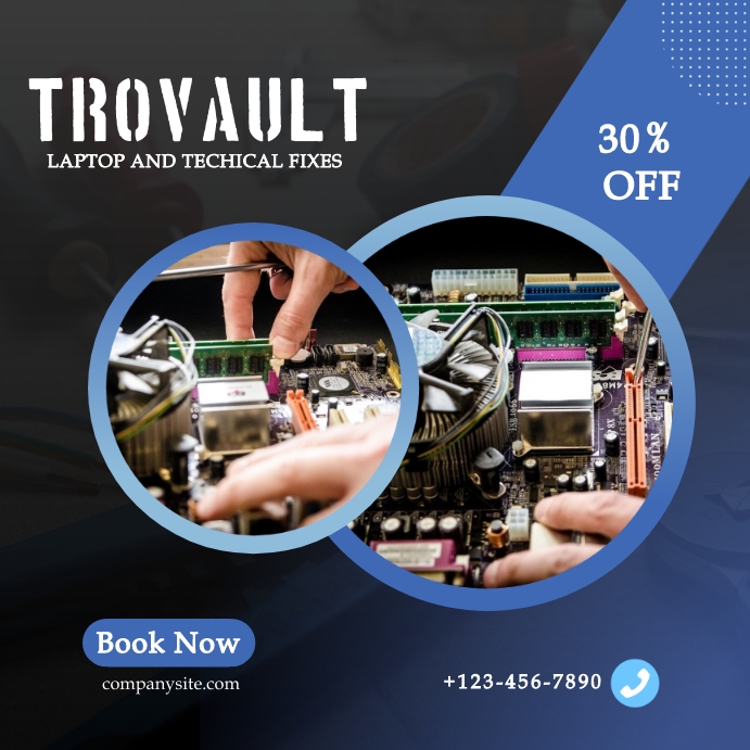 Professional Technical Service Template | PosterMyWall