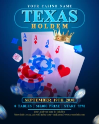 Professional Texas Holdem Casino Poker  Instagram Portrait template