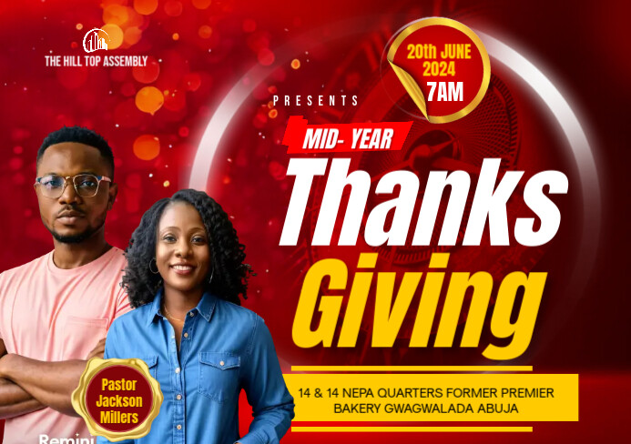 Professional Thanksgiving A5 template