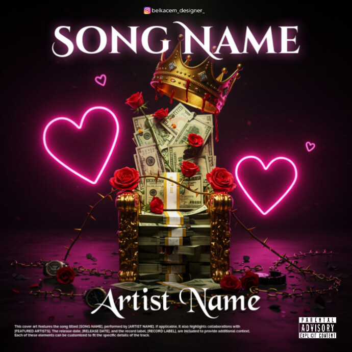 Plantilla de Professional Throne Money Love Album Cover | PosterMyWall