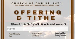 สีเทา Church Offering & Tithe Facebook Ad Template