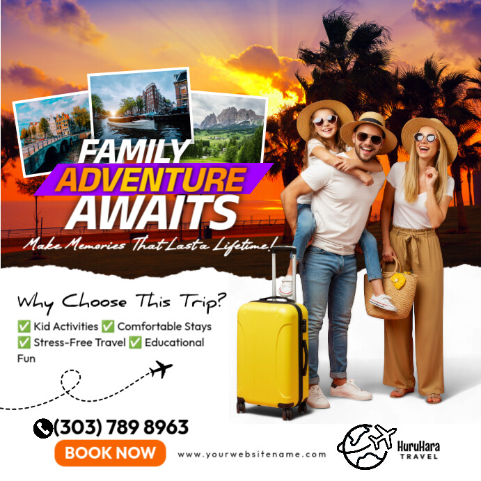 Professional Travel Instagram Post Instagram-opslag template