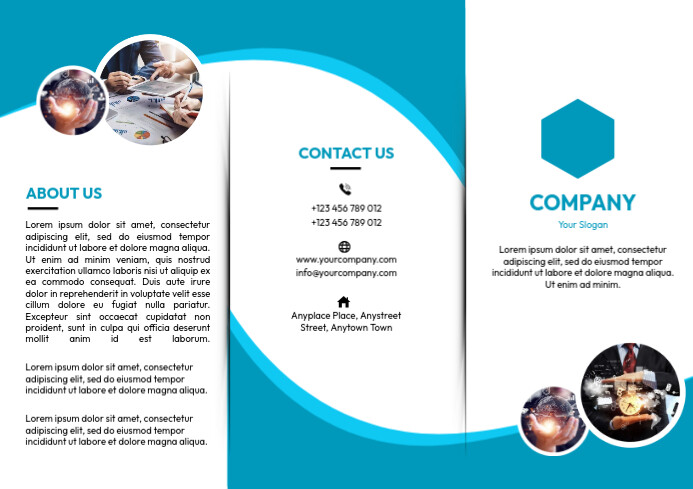 Professional Trifold brochure template A4