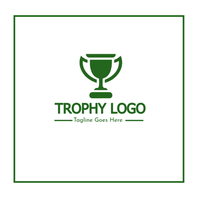 Professional Trophy Logo, Trophy Logo, Trophy Logo Design, Trophy Logo Template, Champion Logo