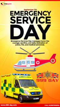 Kuning Emergency Services Day Instagram Story Template