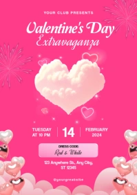 Professional Valentine's Day A3 template