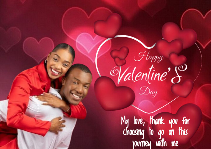 Professional Valentines Day Card A4 template