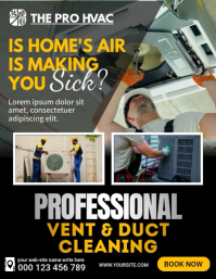 Professional Vent & Duct Cleaning Рекламная листовка (US Letter) template