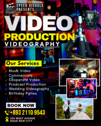 Professional Video and film production media wedding corporate event Videography filmmaking Services Instagram Portrait template