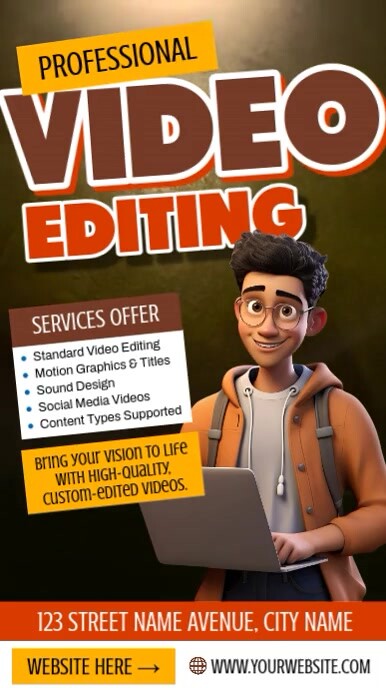 Professional Video Editing Instagram Reel template