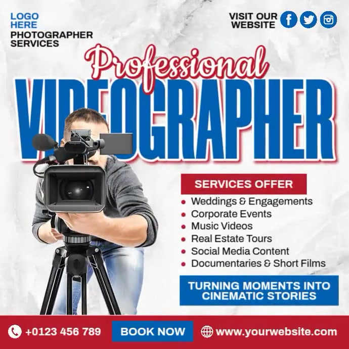 Videographer Services Template | PosterMyWall
