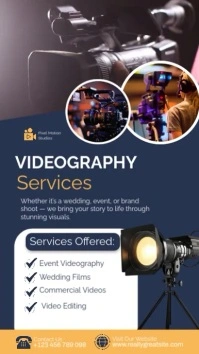 Professional Videography Services Ad Poster Template Instagram Story Instagram-Story