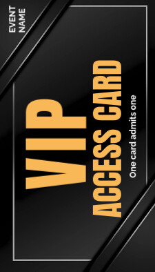 Copy of Professional Vip Access Card Business Card | PosterMyWall