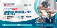 Professional Virtual Homebuyer Seminar Eventbrite Banner template