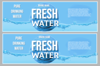 Professional Water Bottle Label Design  Label Etykieta template