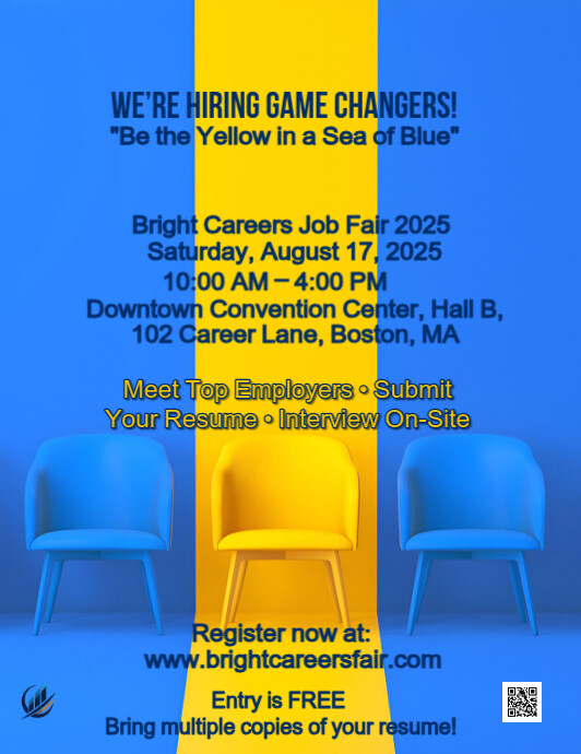 Professional We're Hiring Game Changer  Flyer (us Letter) Pamflet (VSA Brief) template