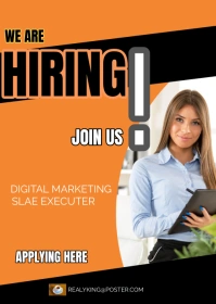 Professional We Are Hiring Pofessional Job Le A6 template