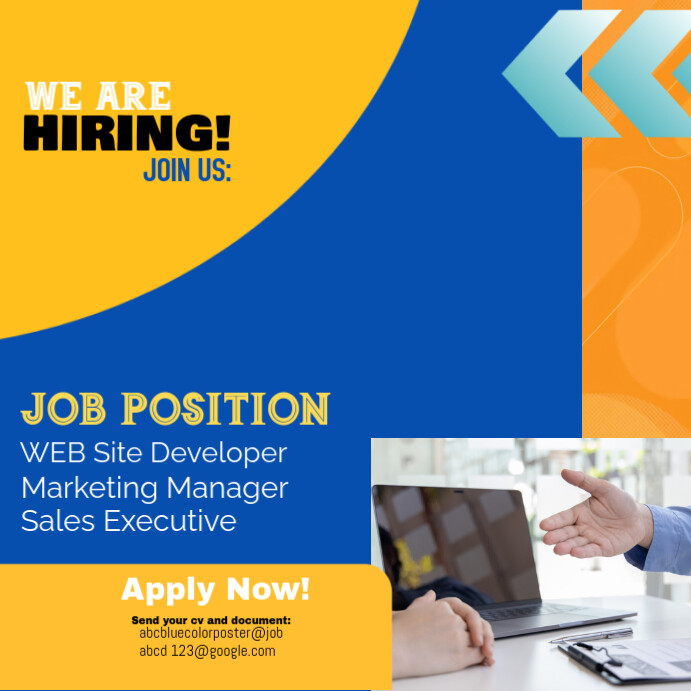 Professional We Are Need Jobless People Hereneed Instagram Post Templat ...