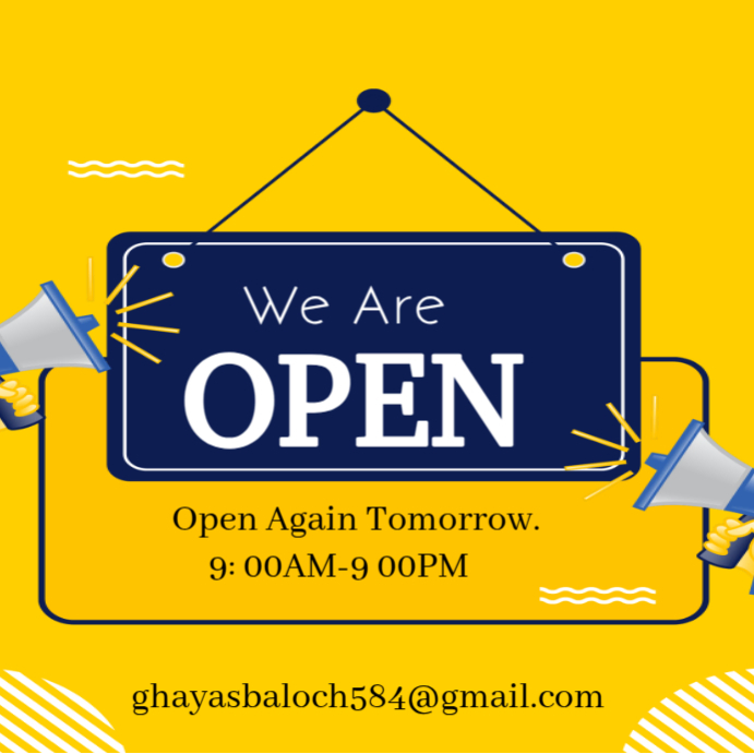 Copy of Professional We Are Open Instagram Post | PosterMyWall