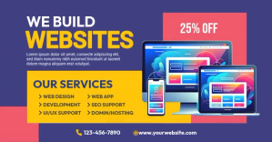 Professional Website Design Service Ad Templa Facebook Shared Image template