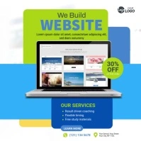 Professional Website Design Service Ads Square (1:1) template