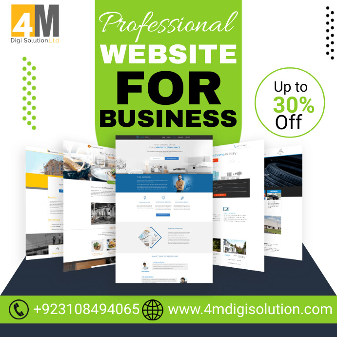 Website Services Posts Professional website design service template | PosterMyWall