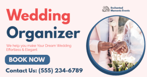 Professional Wedding Organizer Services Promotion Template Facebook Ad Umkhangiso we-Facebook