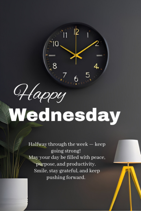 Copy of Professional Wednesday Motivation Flyer Poster | PosterMyWall