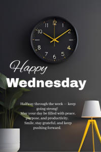 Professional Wednesday Motivation Flyer  Poster template