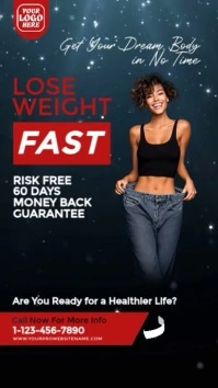 Professional Weight Loss  Instagram Story template