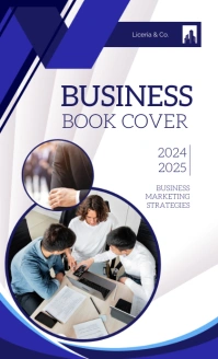 Professional White And Blue Modern Business B template