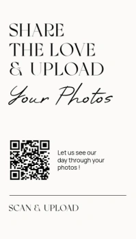 Professional White And Grey Wedding Scan & Upload Printable Card 2024 2025 2026 2027 2028 2029 2030 Tarjeta de Presentación template