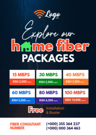 Professional Wifi Packages Promotion Poster Template A6