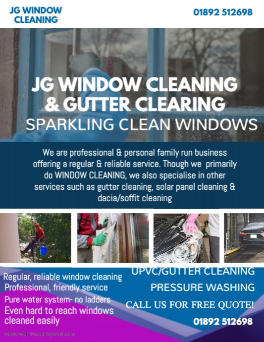 Professional Window Cleaning Flyer Template Postermywall