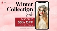 Professional Winter Sale Youtube Channel Cover Photo template