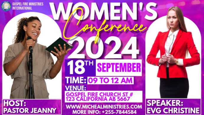 Professional Women Conference Presentation (1 template