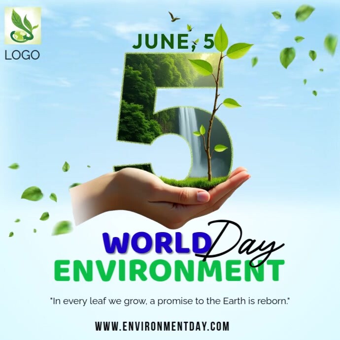 Professional World Environment ad Day 2025 Design Template