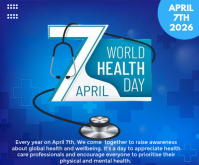 Professional World Health Day Medium Rectangle สามเหลี่ยมขนาดกลาง template