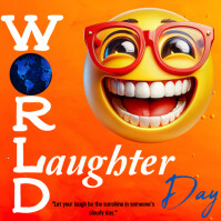 Professional World Laughter Design Template  Instagram Post