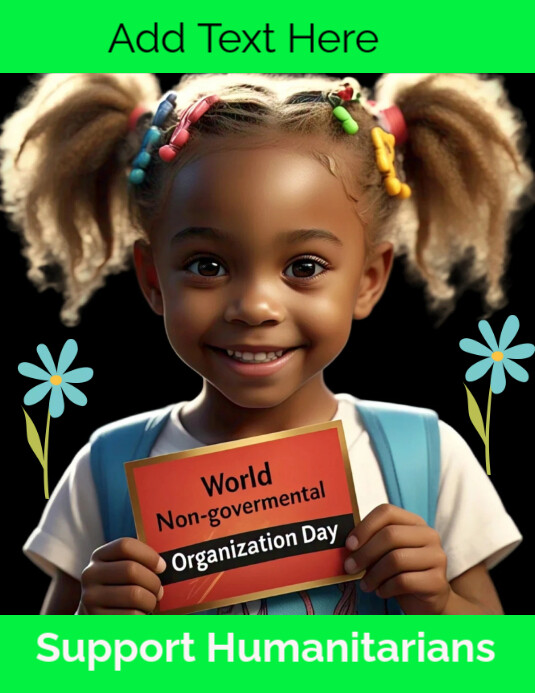Professional World Non Governmental Organisation Day Celebration Flyer (us Letter) Pamflet (VSA Brief) template