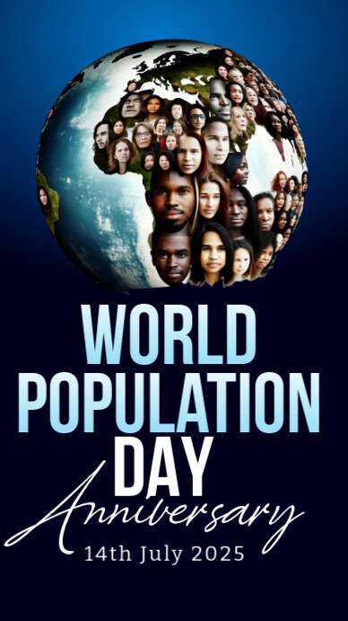 Professional World Population Day Instagram Story template