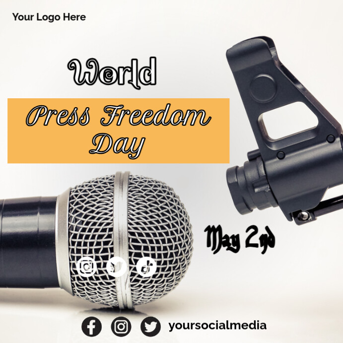 Professional World Press Freedom Day Instagram Post Template | PosterMyWall
