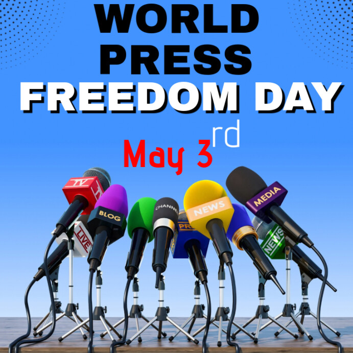 Professional World Press Freedom Day Instagram Post template