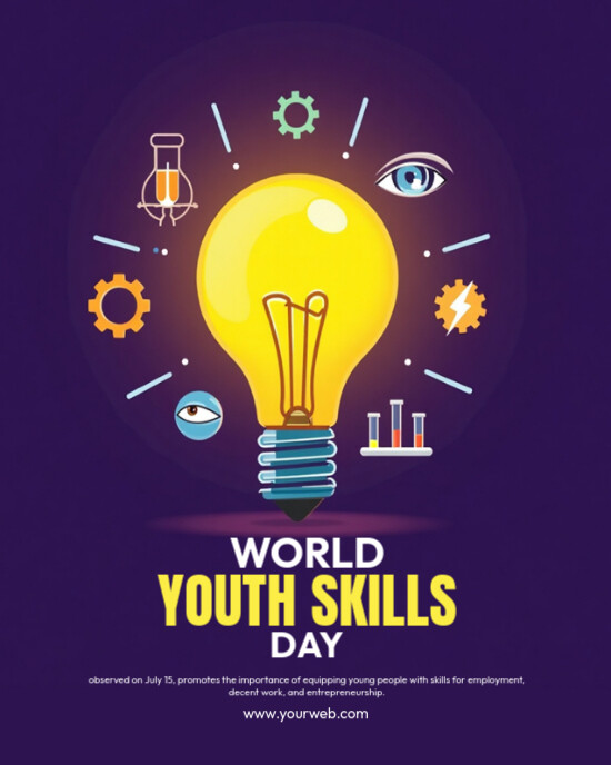 Professional World Youth Skills Day Instagram Portrait template