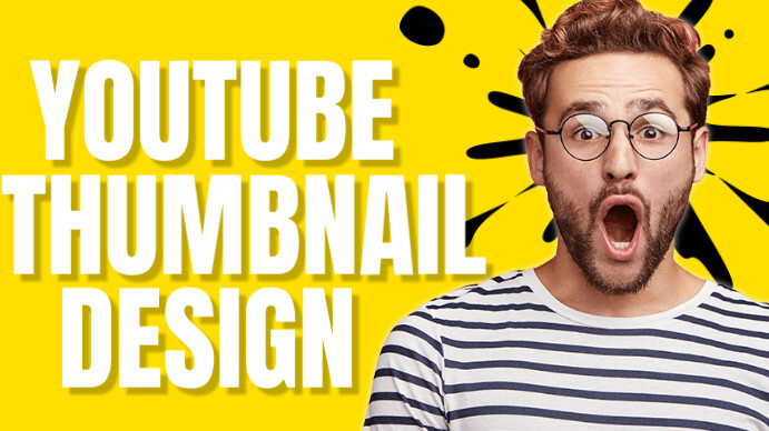 Professional Yellow  Youtube Thumbnail template