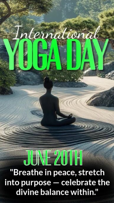 Professional Yoga Digital Display (9:16) template