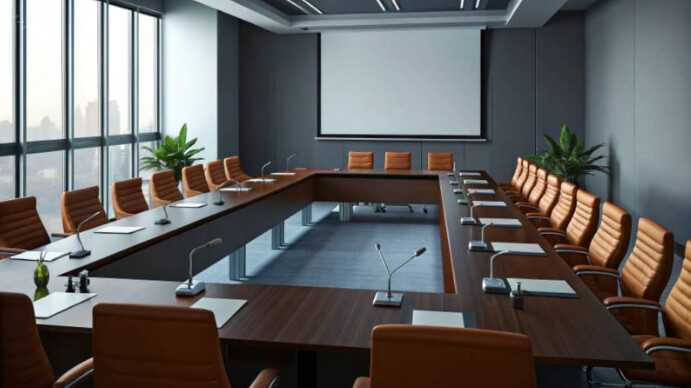 Professional Zoom Virtual Meeting Background Digital Display (16:9) template