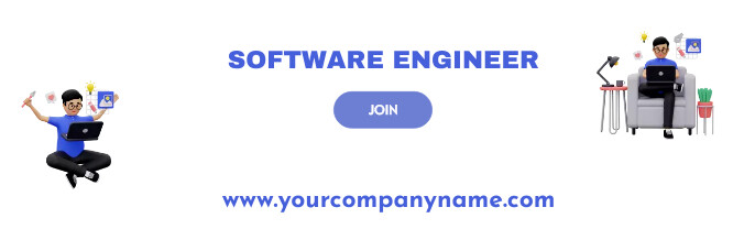 Profile Software Engineer LinkedIn Banner Template | PosterMyWall