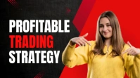 Profitable trading strategy promo Digital Display (16:9) template