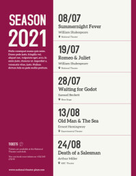 Program Events Flyer Infromative Program Upcoming Events Calendar Flyer Template | PosterMyWall